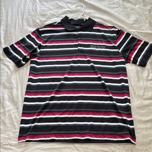 Nike Black and Red Polo Shirt Classic Style